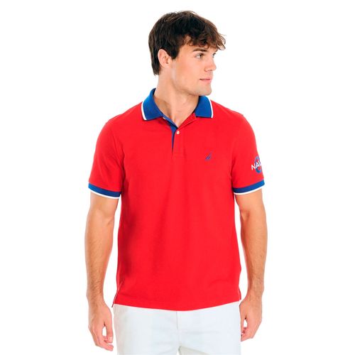 Playera Polo Para Caballero Nautica Rojo KR3800-6FO