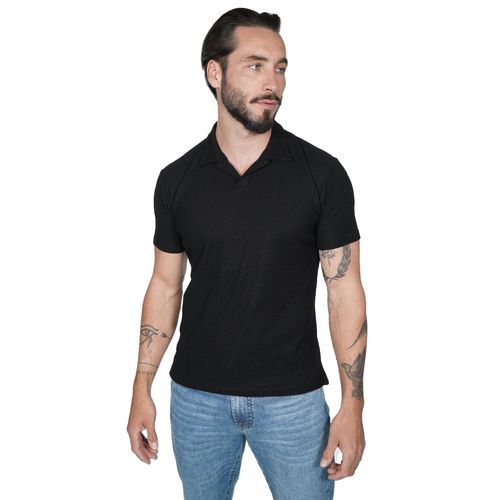 Playera Polo Para Caballero Authentic Lyon Negro 314240-001