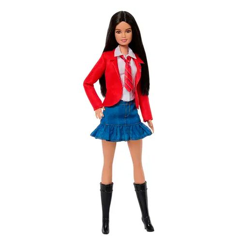 Muñeca Lupita RBD elite con uniforme Barbie multicolor hxj72