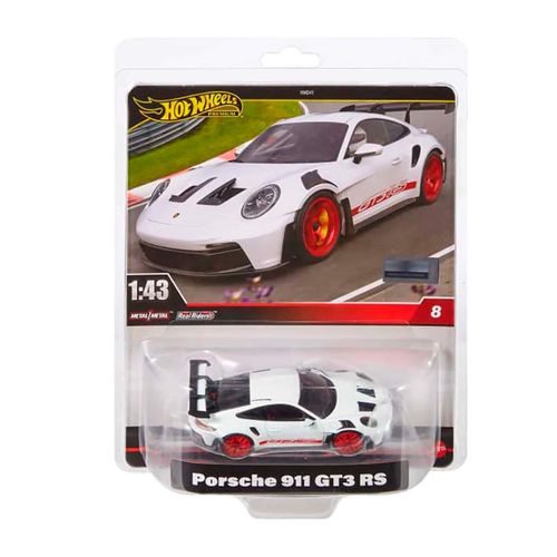 Automóvil porsche 911 gt3 rs a escala Hot Wheels multicolor hmd41