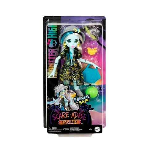 Muñeca frankie isla del terror Monster High multicolor hrp68
