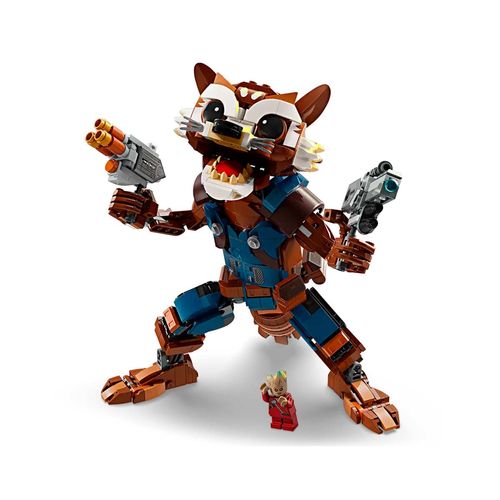 Set rocket y baby groot armable Lego multicolor 76282