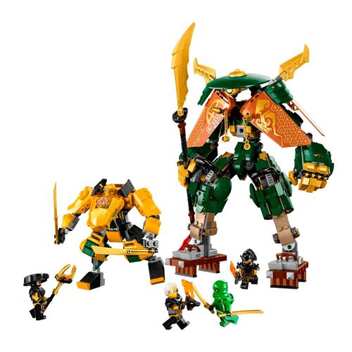 Set De Mecas Del Equipo Ninja De Lloyd Y Arin Armable Lego Multicolor 71794