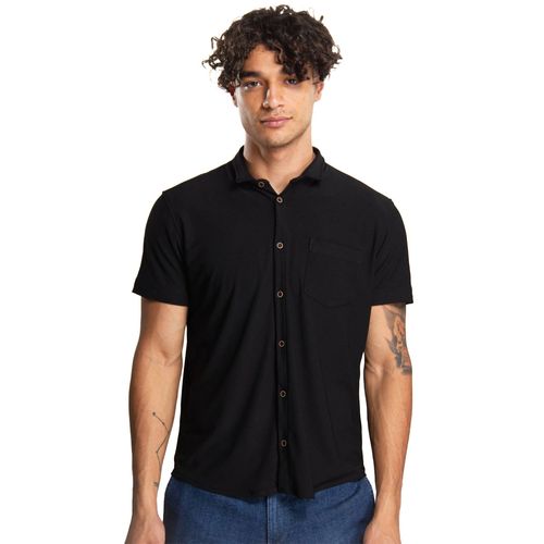 Camisa Casual Para Caballero Authentic Lyon Negro 211371-001