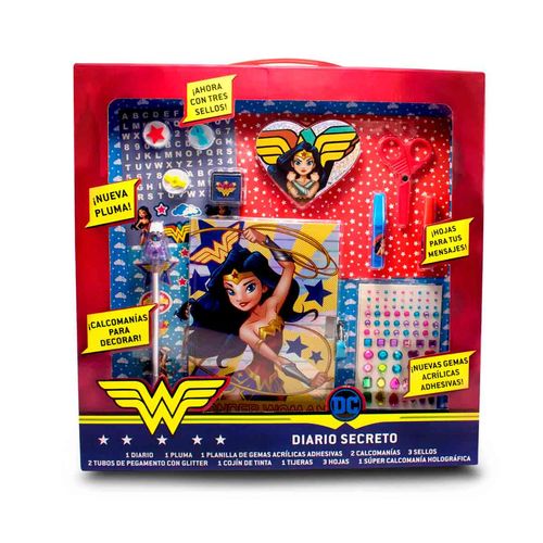 Diario secreto para niña Wonder Woman multicolor 26667
