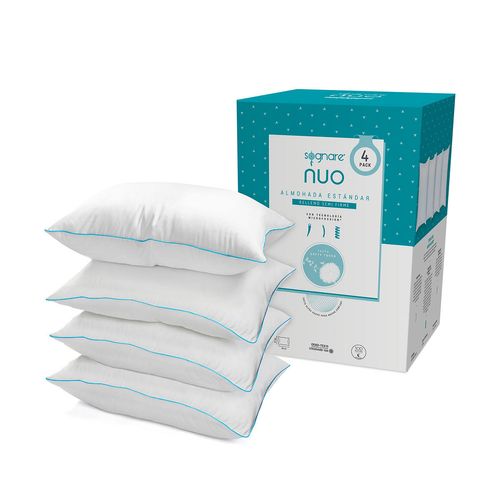 Almohada Sognare Nuo Estandar Semifirme 4 Pack