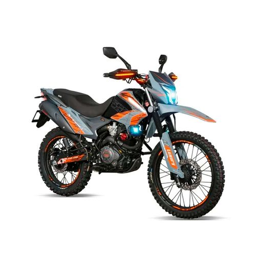 Motocicleta doble propósito Veloci gris defender 250 CC 2025