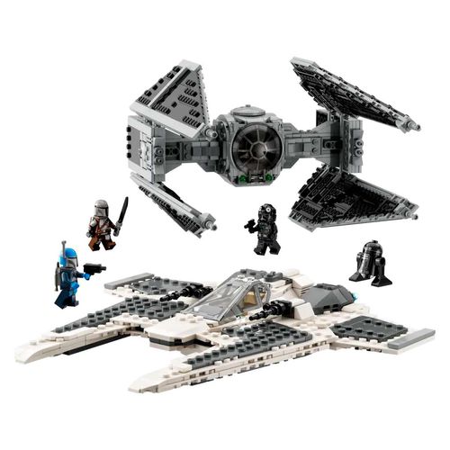 Caza colmillo mandaloriano vs. Interceptor tie armable Lego multicolor 75348