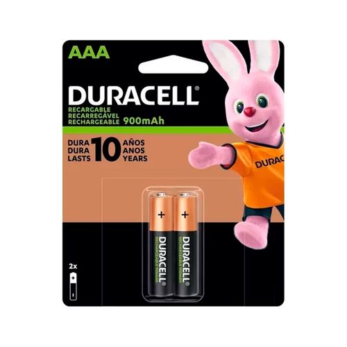 Pila aaa recargable 2 piezas Duracell negro 3 az000ddi15
