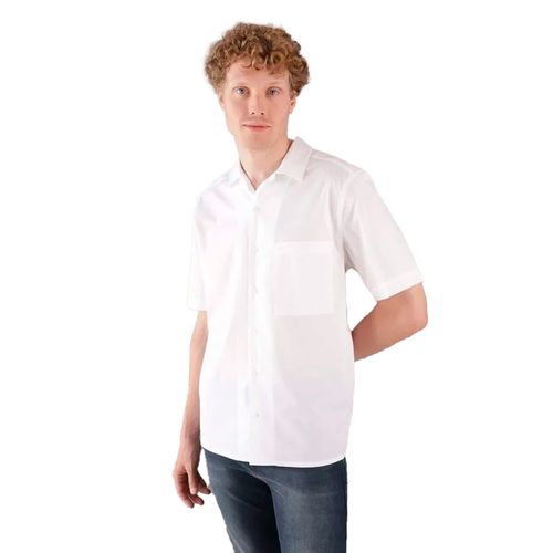 Camisa Casual Para Caballero Calvin Klein Blanco K10K113340-YAF