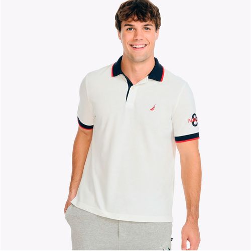 Playera Polo Para Caballero Nautica Blanco KR3800-1SW
