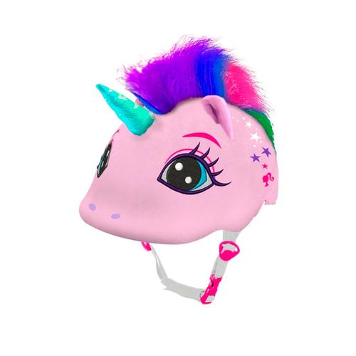 Casco 3d con funda de peluche Barbie multicolor 30449