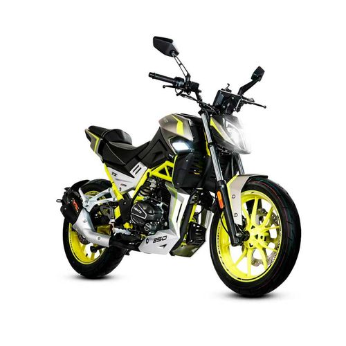 Motocicleta urbana Vento amarillo nitrox 250 CC 2025