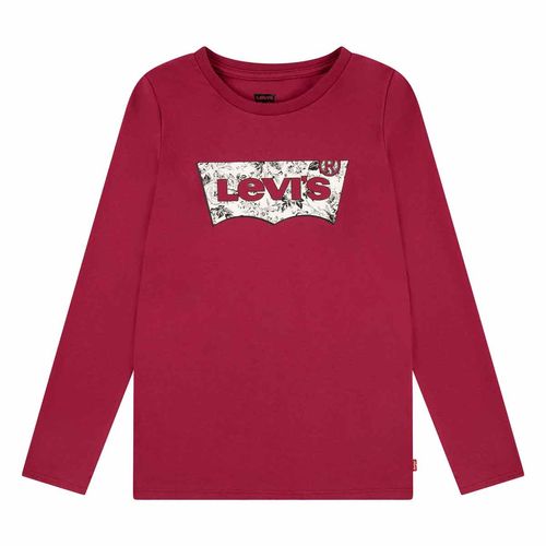 Playera casual para niña Levis rojo 41l056