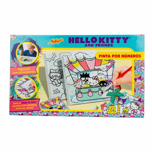 Pinta por numero de Hello Kitty Mi Alegria multicolor 2413