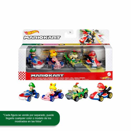 Set De Coches Mario Kart Hot Wheels Multicolor GWB36