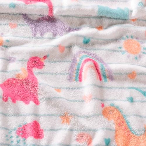 Cobertor ligero sweet dinosaurio Vianney rosa 87822