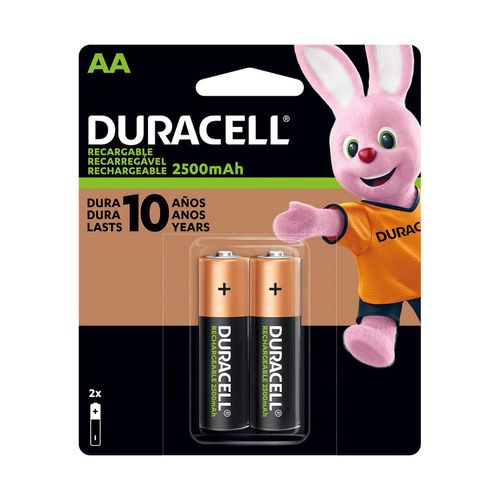 Pila recargable aa 2500 mah Duracell negro az000ddi13