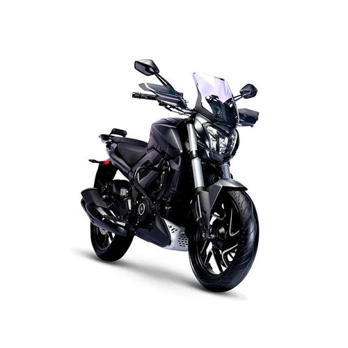 Motocicleta deportiva Bajaj negro dominar 400 CC 2025