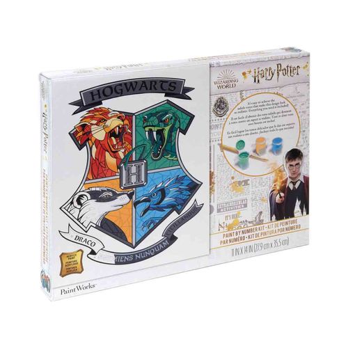 Set de arte Anker pinta por numero escudo de hogwarts multicolor 73-91828