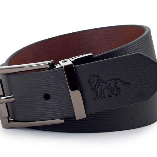 Cinturón reversible Zilerys negro para niño c-16