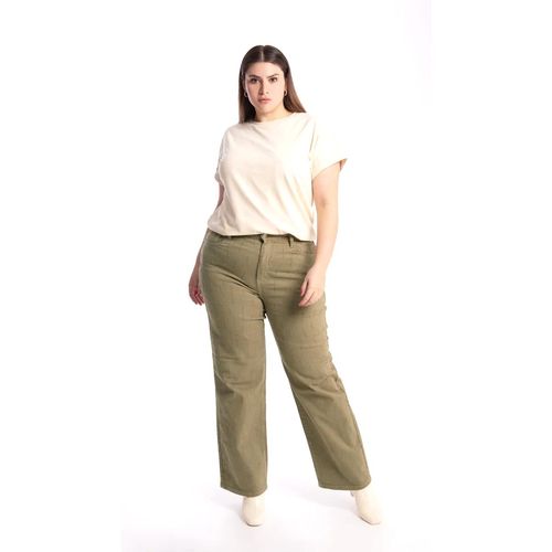 Pantalón de mezclilla para dama Balam verde blx6512