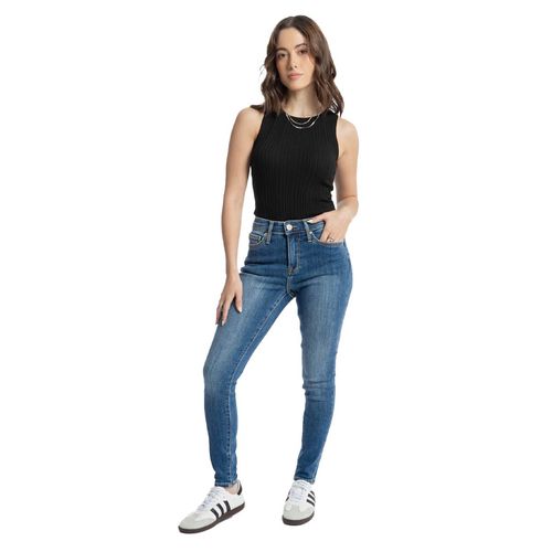 Pantalón de mezclilla para dama Balam azul bl6695