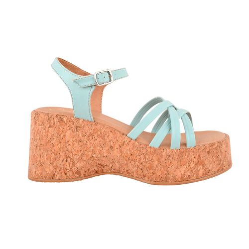 Sandalia De Plataforma Nomadas Azul 23815