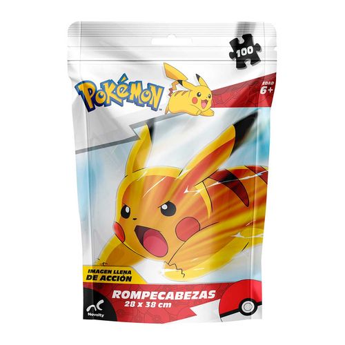 Rompecabezas Novelty pokémon de 100 piezas multicolor jca-4159