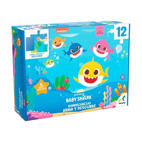 Rompecabezas arma y descubre Baby Shark Novelty multicolor jca-4308