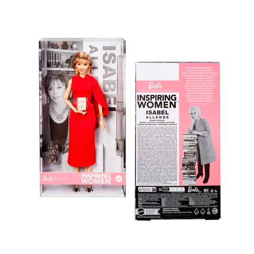 Muñeca Barbie homenaje a isabel allende  multicolor hrm44
