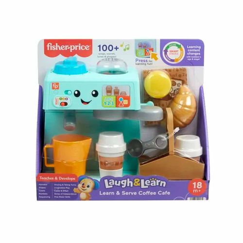 Set de juego mi primera maquina de café Fisher Price multicolor hyp38