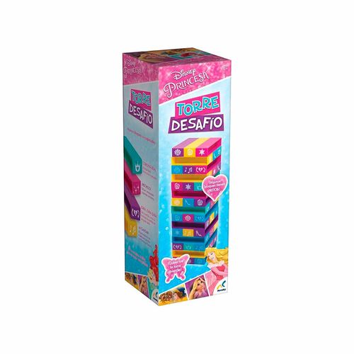 Juego de mesa torre de desafío Princesas multicolor jca-1929
