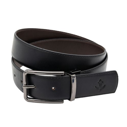 Cinturón Reversible Para Caballero Cabo Rojo Negro Café 1004