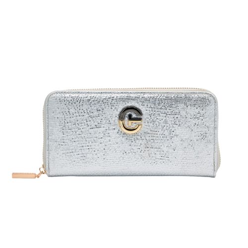 Cartera casual para dama Crabtree plateado E3629