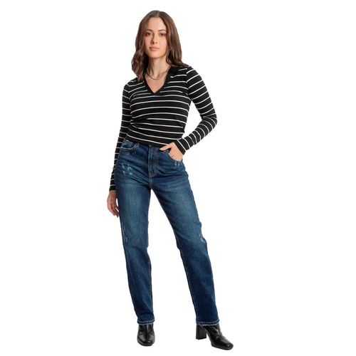 Pantalón De Mezclilla Para Dama Balam Azul BL6761