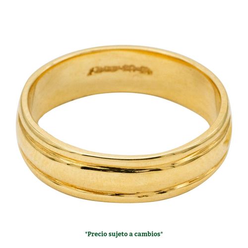 Argolla de matrimonio n°7.5 Valessa de 14k A00110-D5.5