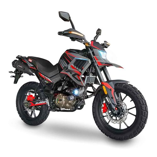 Motocicleta doble propósito MB rojo tekken 250 CC 2025