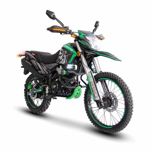 Motocicleta doble propósito MB verde beretta 250 CC 2025