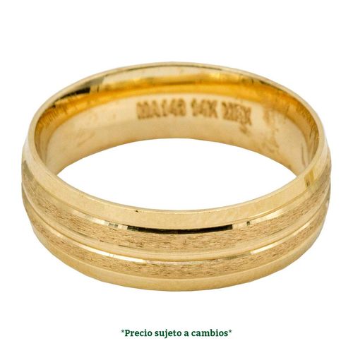 Argolla de matrimonio N°9 Argyor de 14K 58