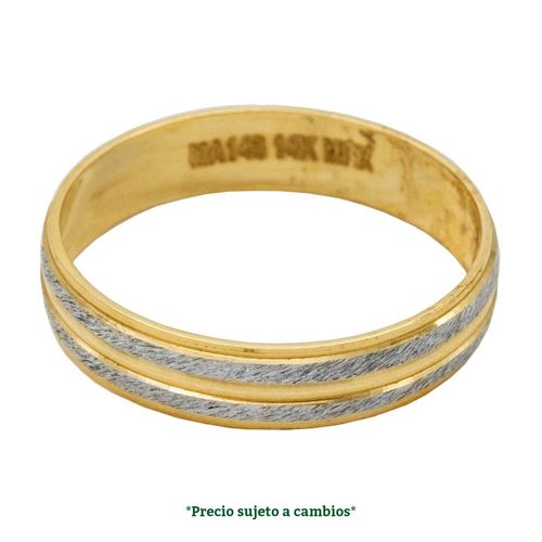 Argolla de matrimonio N°5 Argyor de 14K 551-4