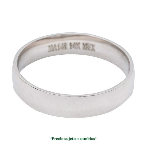 Argolla de matrimonio N°7.5 Argyor de 14K 63-4B