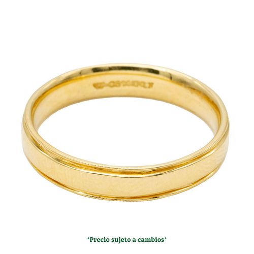 Argolla de matrimonio N°4 Valessa de 14K A00106-D4