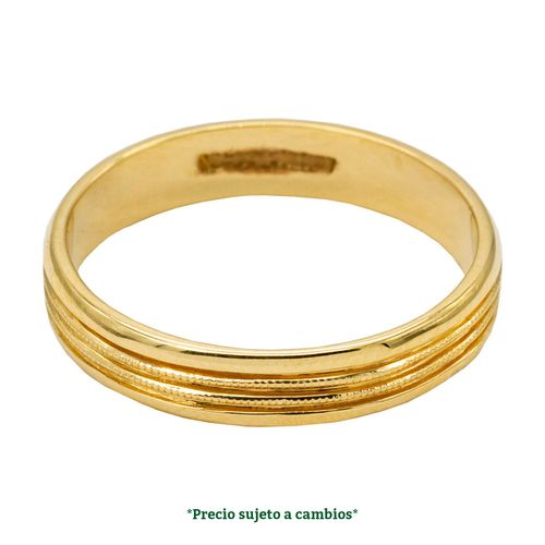 Argolla de matrimonio N°11.5 Valessa de 14K A00108-C4