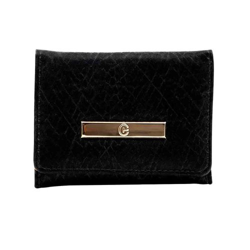 Cartera plegable para dama Crabtree negro E3693