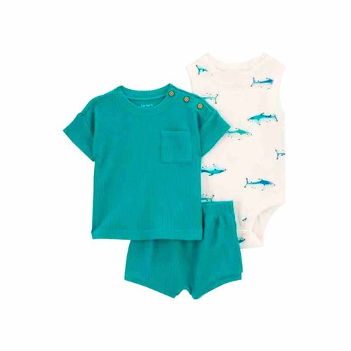 Conjunto Carters azul para bebé 1s464110