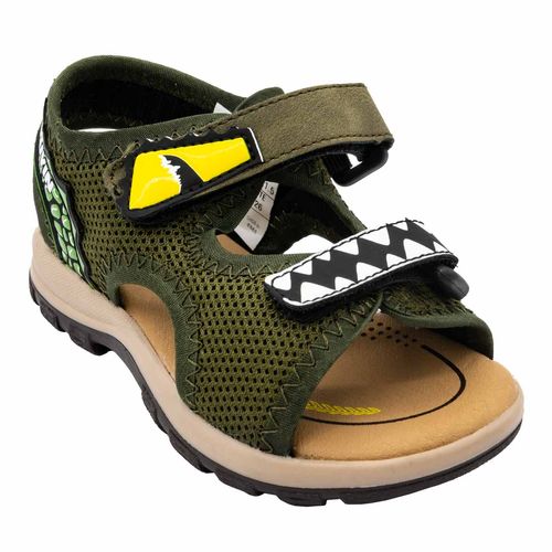 Sandalia casual para niño Yuyin verde 24100