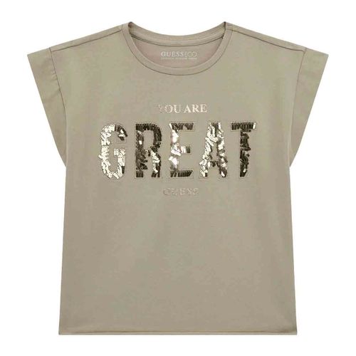 Playera casual para jovencita Guess gris j5ri37k6yw4-g9k