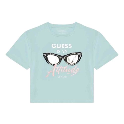 Playera casual para jovencita Guess azul j5ri40k6yw4-g7p