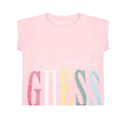 Playera casual para jovencita Guess rosa j5ri00k6yw4-g65